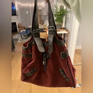 Burgundy Danier Leather Bag